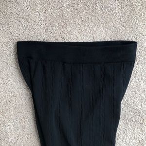 Ribbed Black Leggings